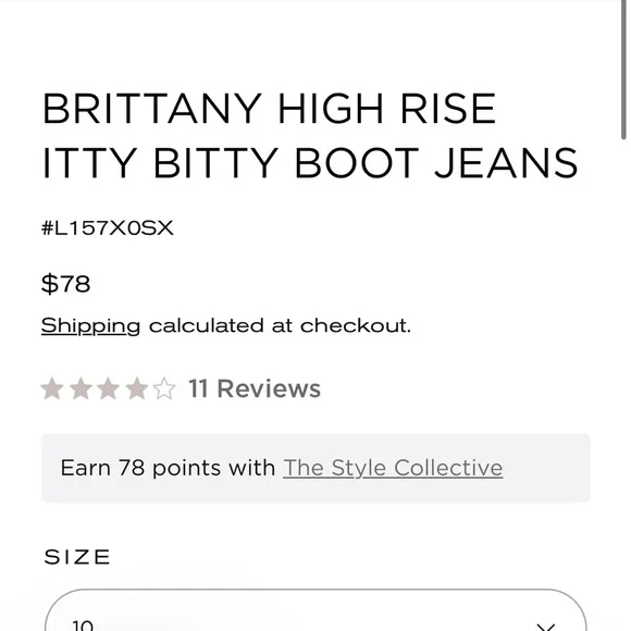 WIT & WISDOM NWT blue brittany itty bitty boot cut jeans 14 - Picture 11 of 11